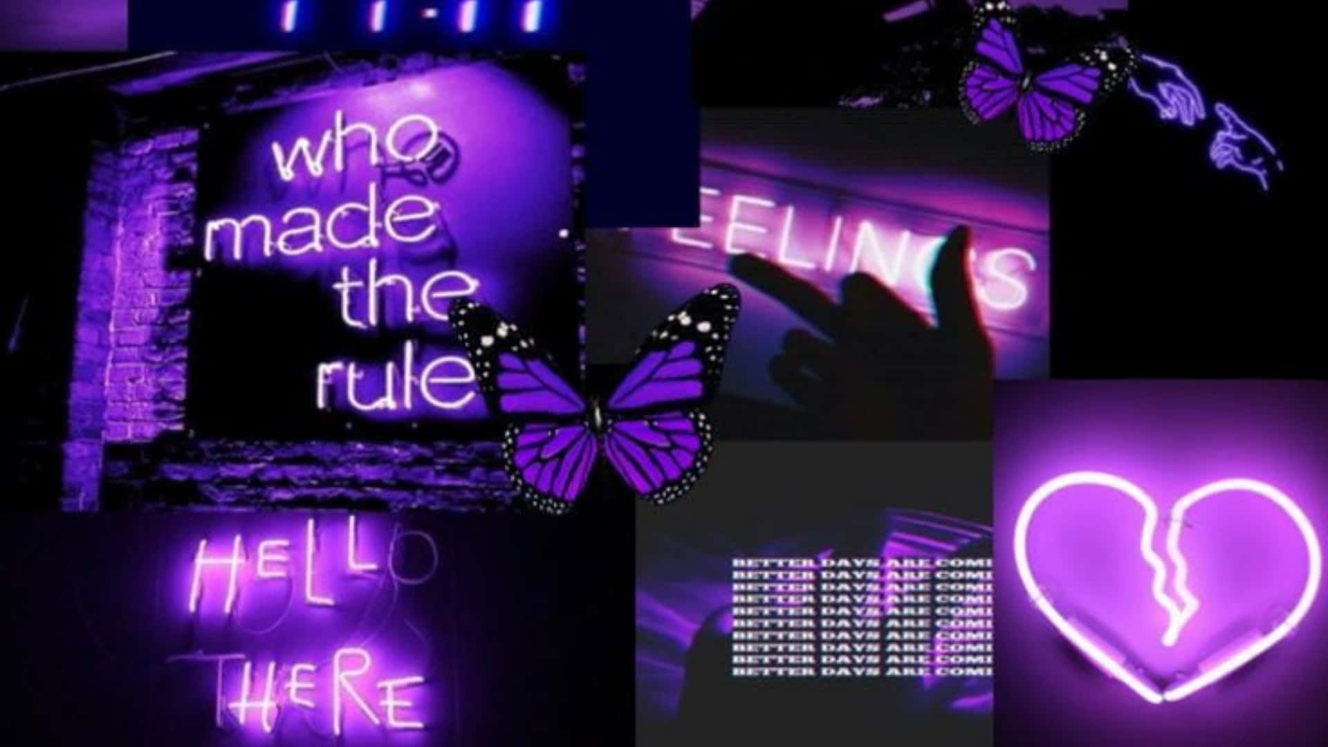 Neon Purple Aesthetic Wallpaper Download | MobCup