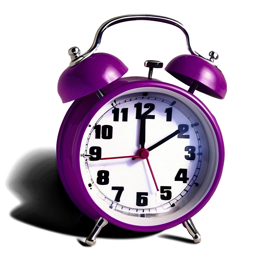 Purple Alarm Clock Png Omh PNG
