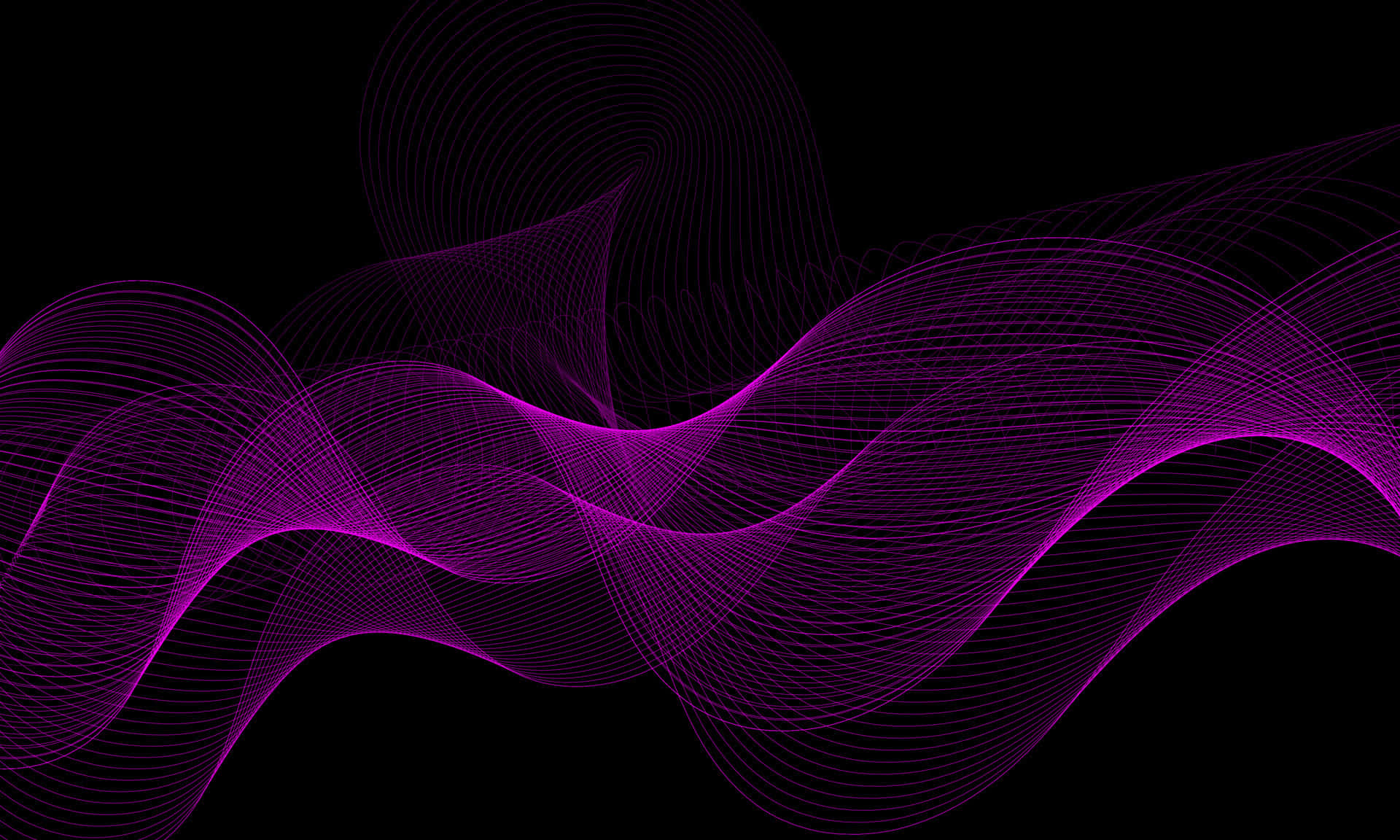 Purple And Black Digital Wave Background
