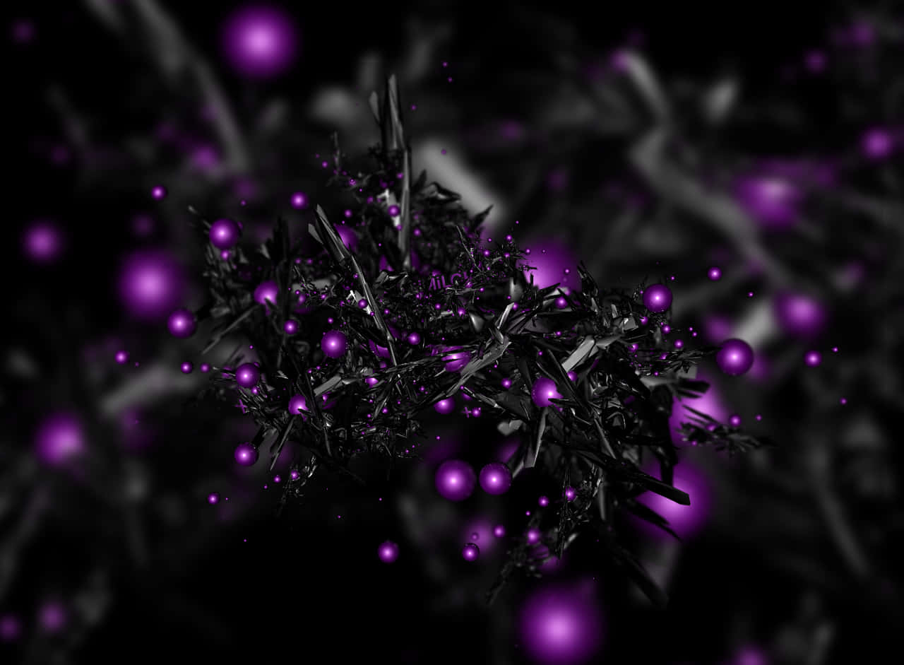 Purple And Black Crystal Background