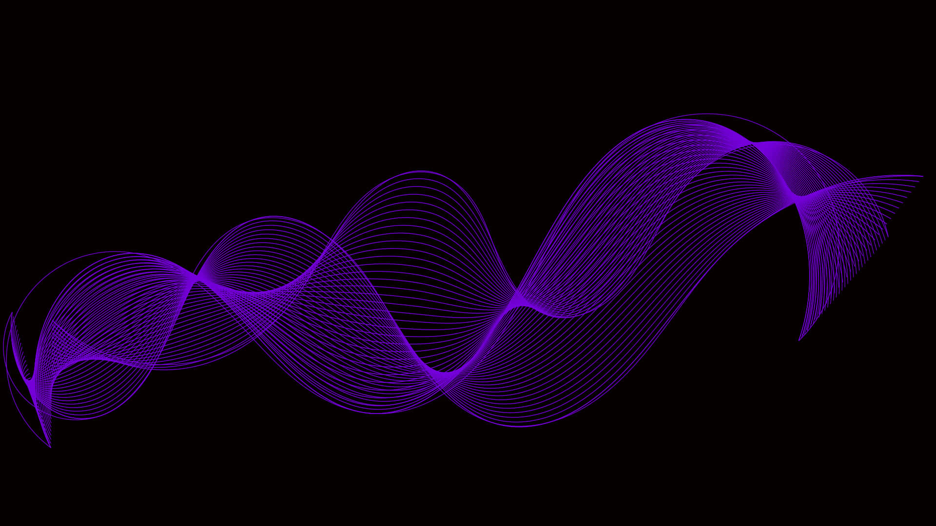 Purple And Black Neon Wave Background