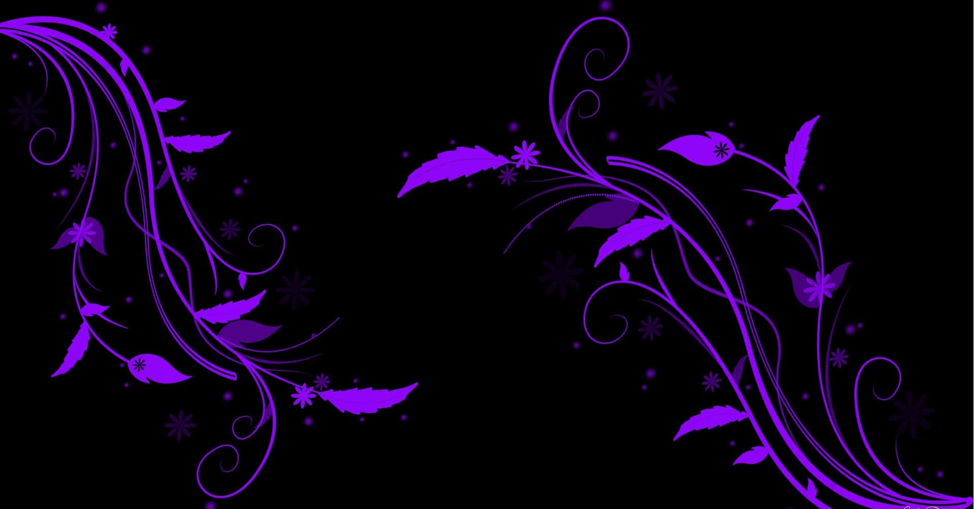 Purple And Black Vine Background