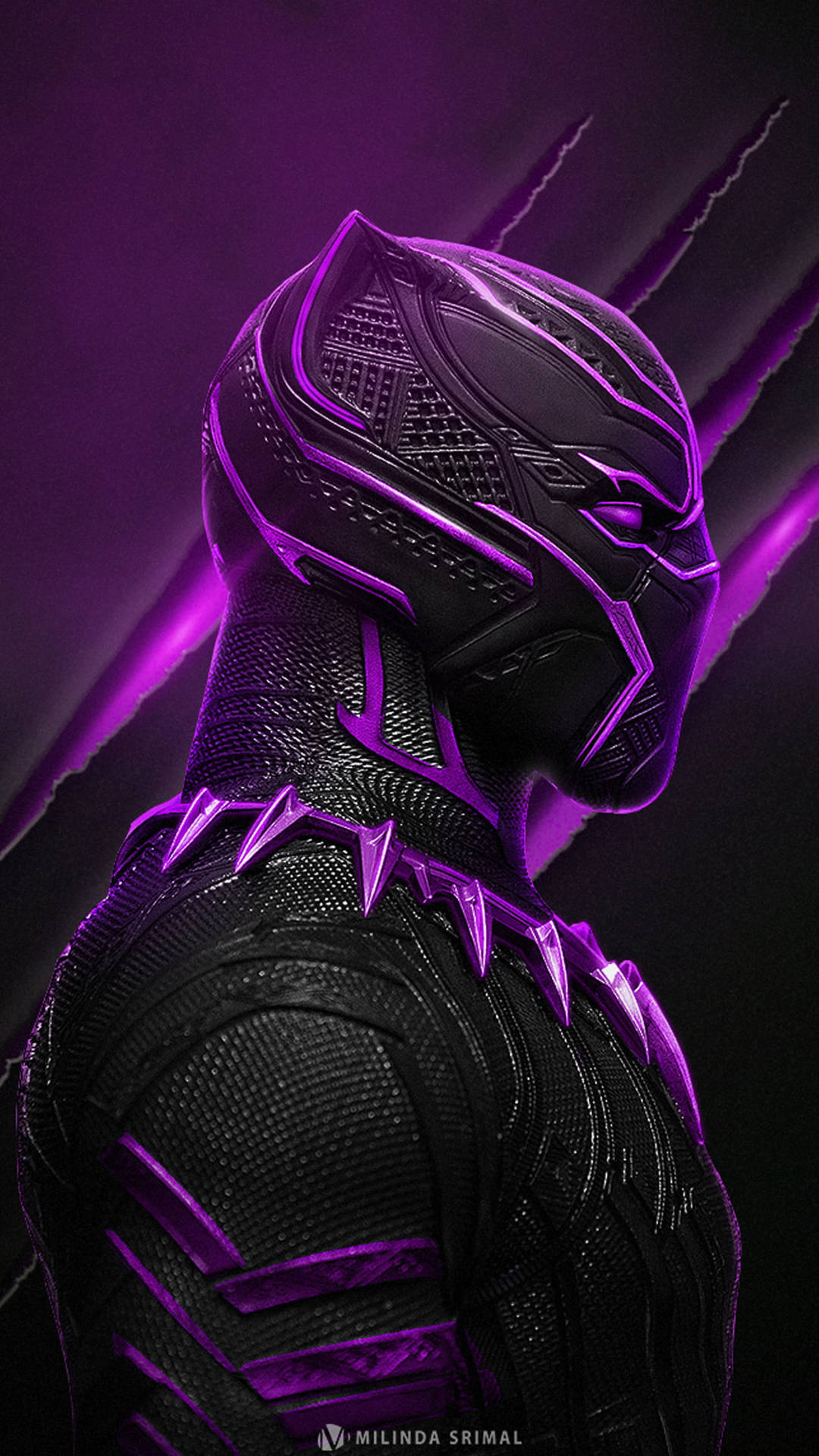 Purple And Black Panther Android