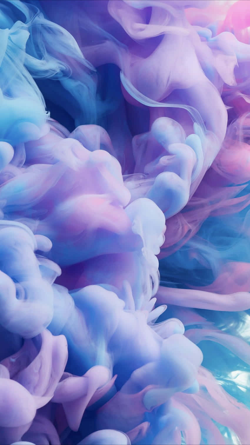 A Blue And Purple Liquid Is Floating In The Water Wallpaper