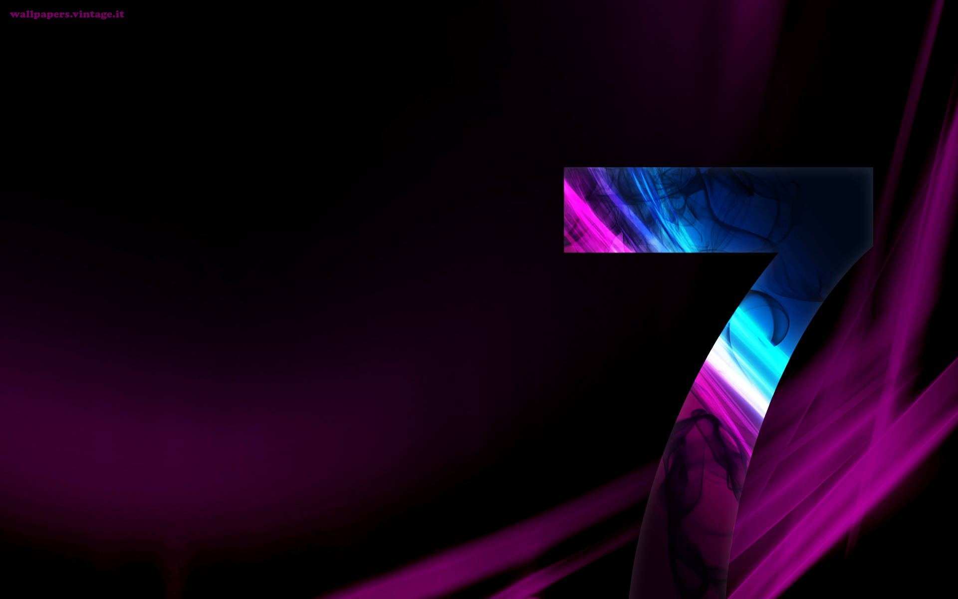 Vibrant Purple and Blue Windows 7 Logo Wallpaper