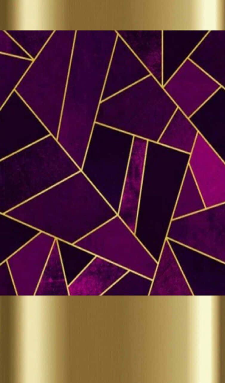 Abstract Purple And Gold Background