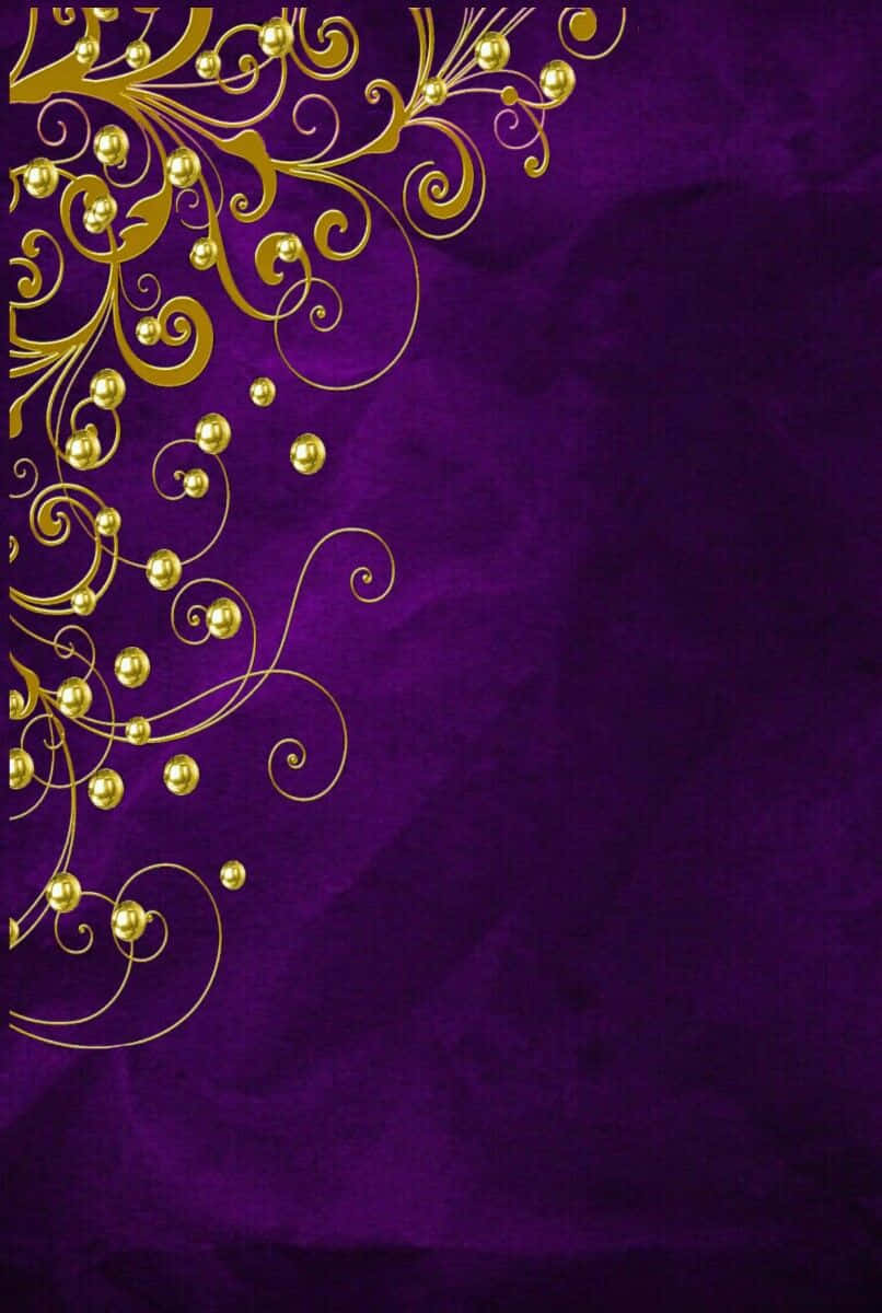Pearl Purple And Gold Background