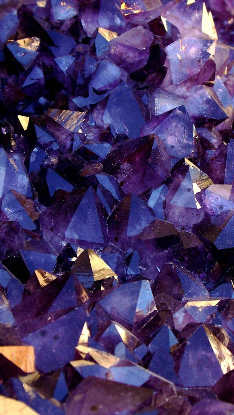 Purple And Gold Crystal Aesthetic