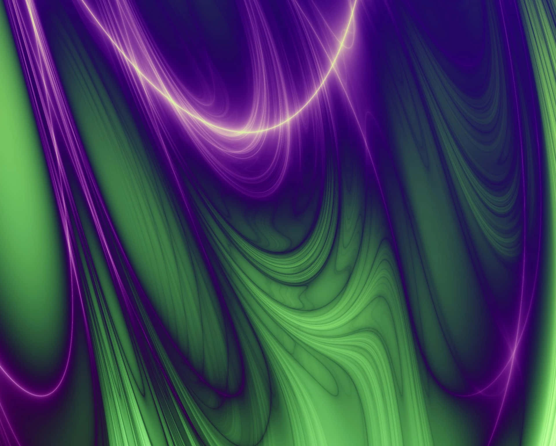 A Purple And Green Swirling Background
