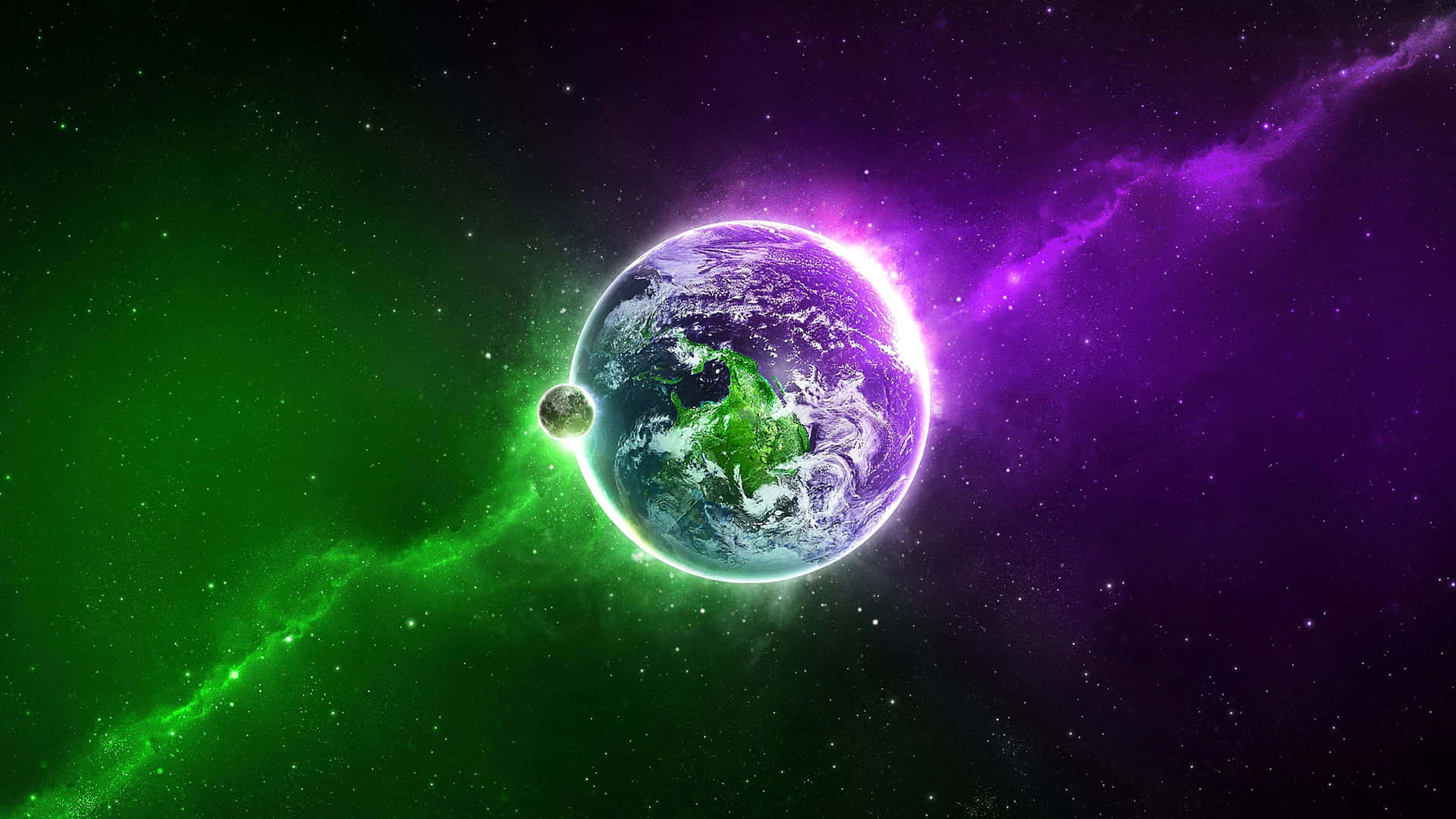 green and purple backgrounds