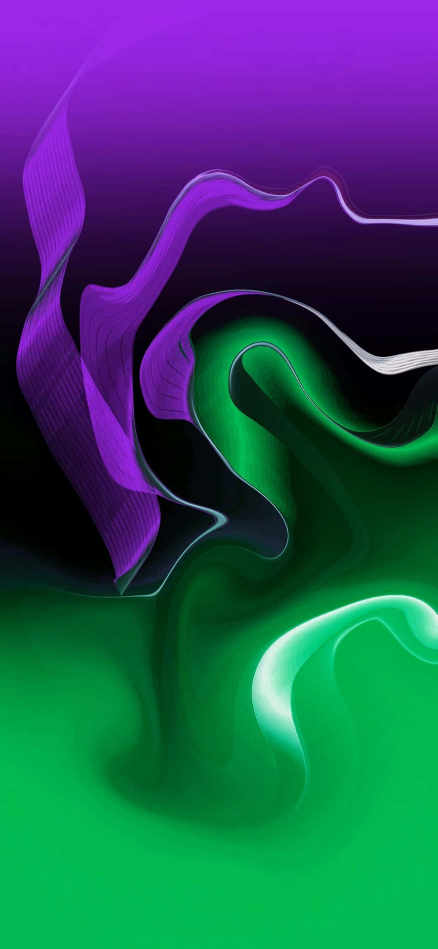 Brightly colored purple and green background.