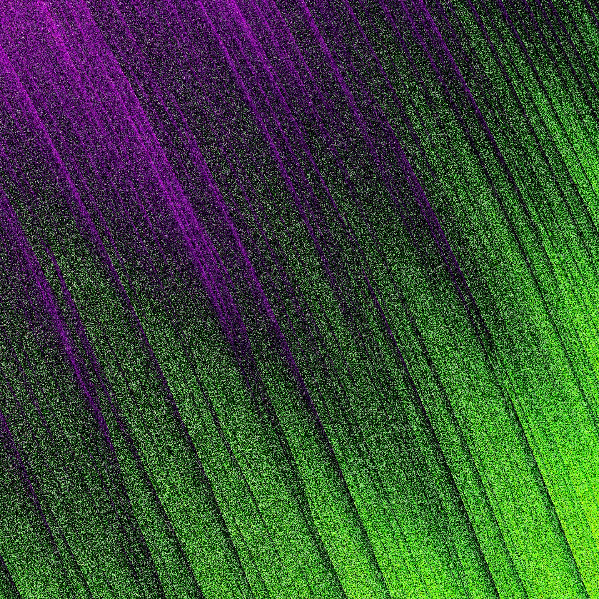 A graphic image of a vibrant purple and green background