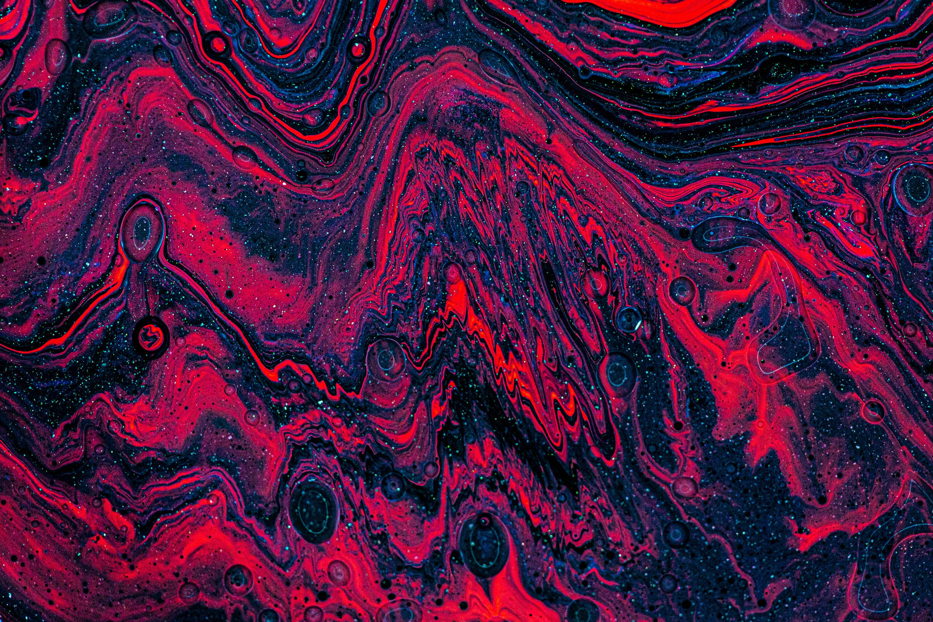 Purple And Red Abstract Art