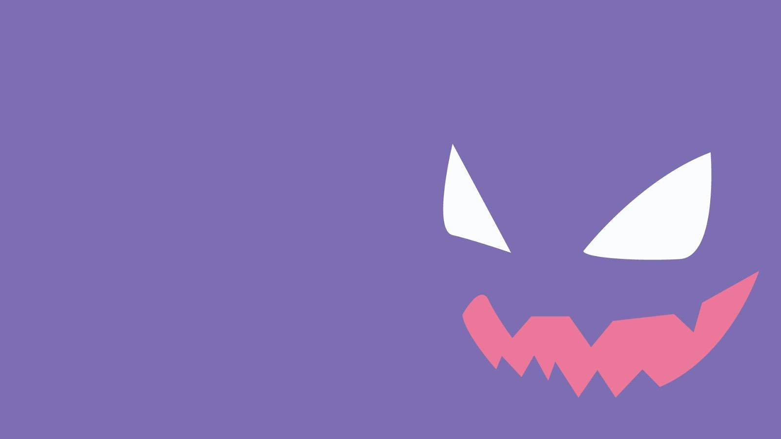 Estéticade Anime Púrpura De Haunter De Pokémon Fondo de pantalla