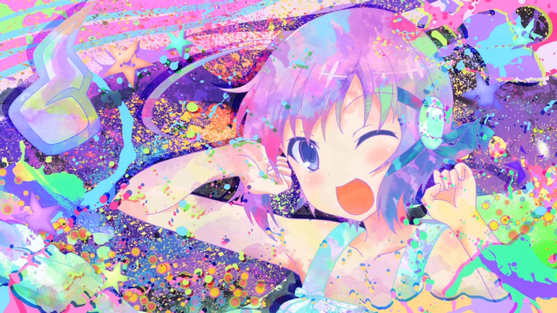 Explorael Misterioso Mundo Del Anime En Color Púrpura.
