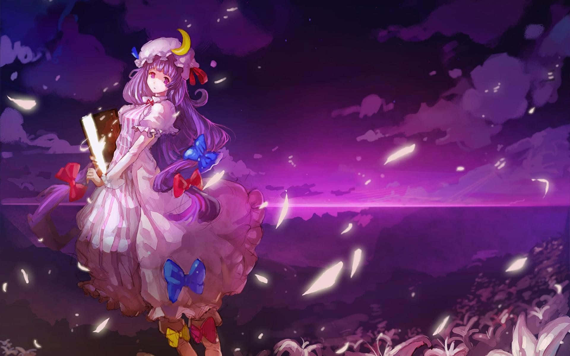 Nyd den farverige kunstværk af Anime Wallpaper