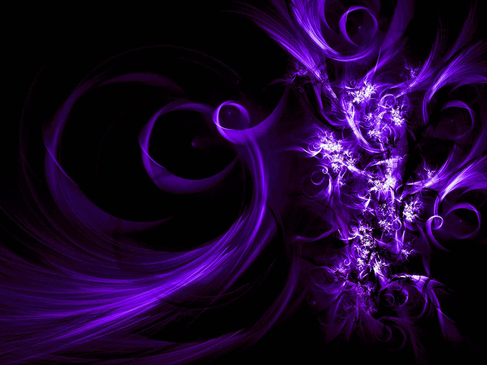 Purple Aura Abstract Art Wallpaper