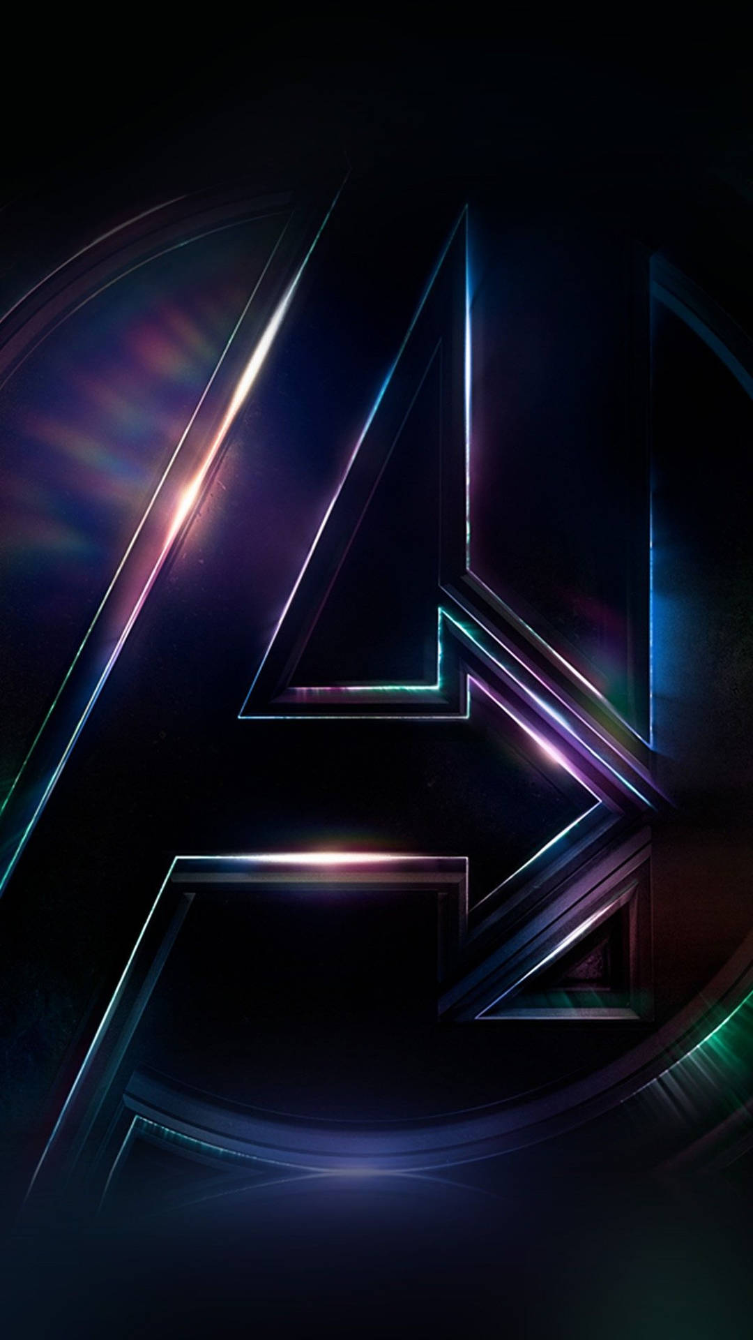 Lilla Avengers Logo Marvel Telefon Tapet Wallpaper