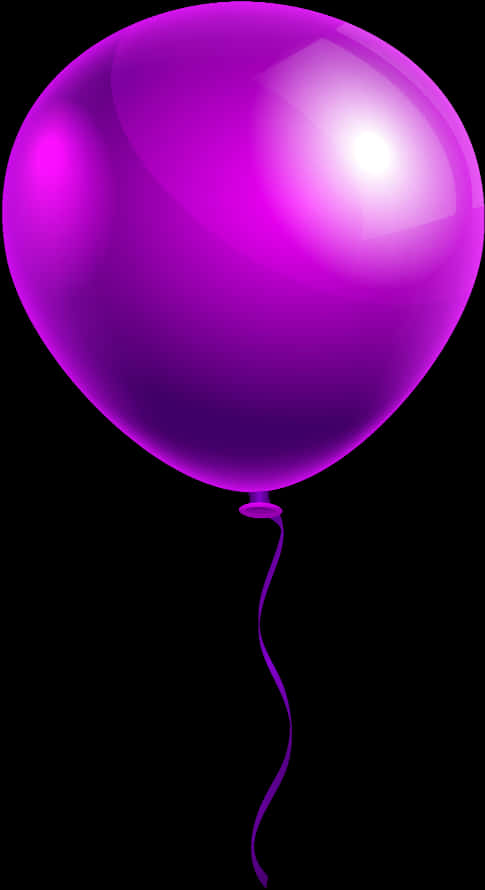 Purple Balloon Transparent Background PNG