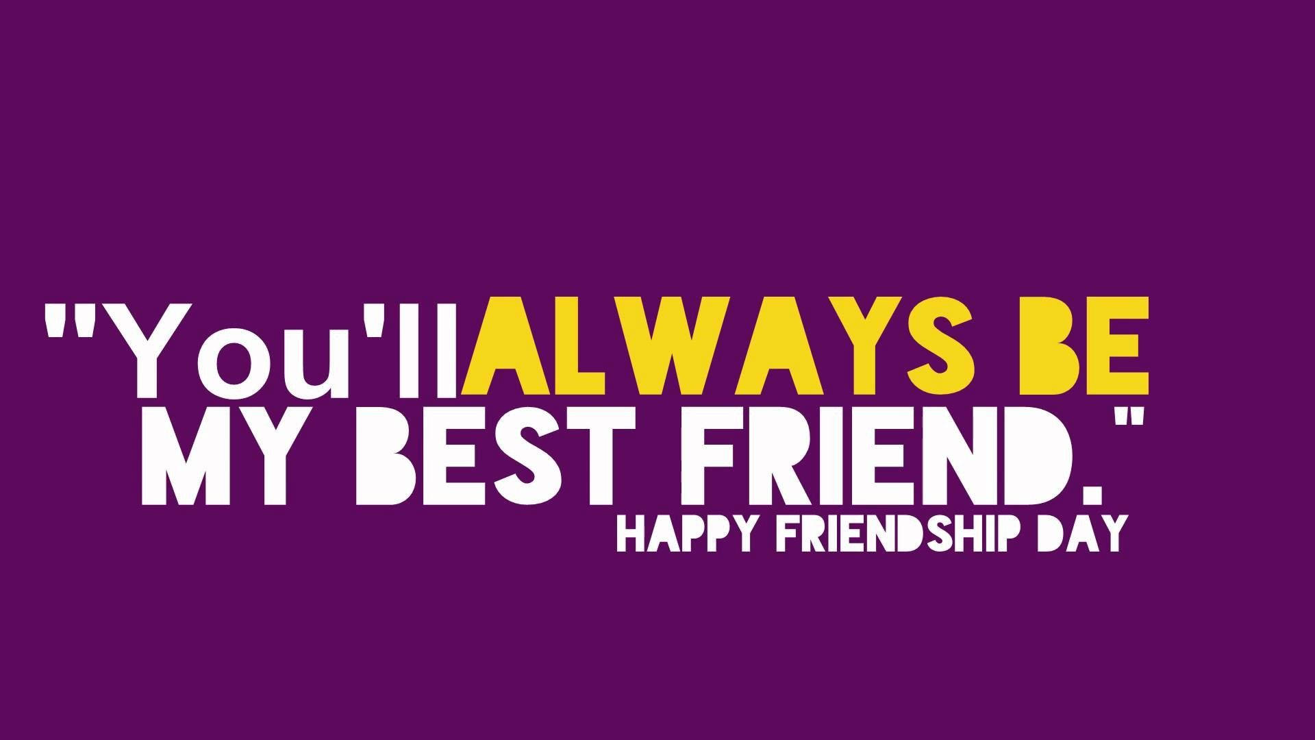 Purple Best Friend Quote Wallpaper