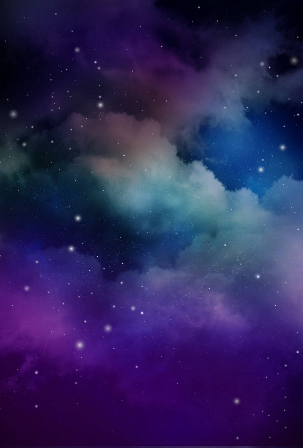 Purple Blue Galaxy Lock Screen