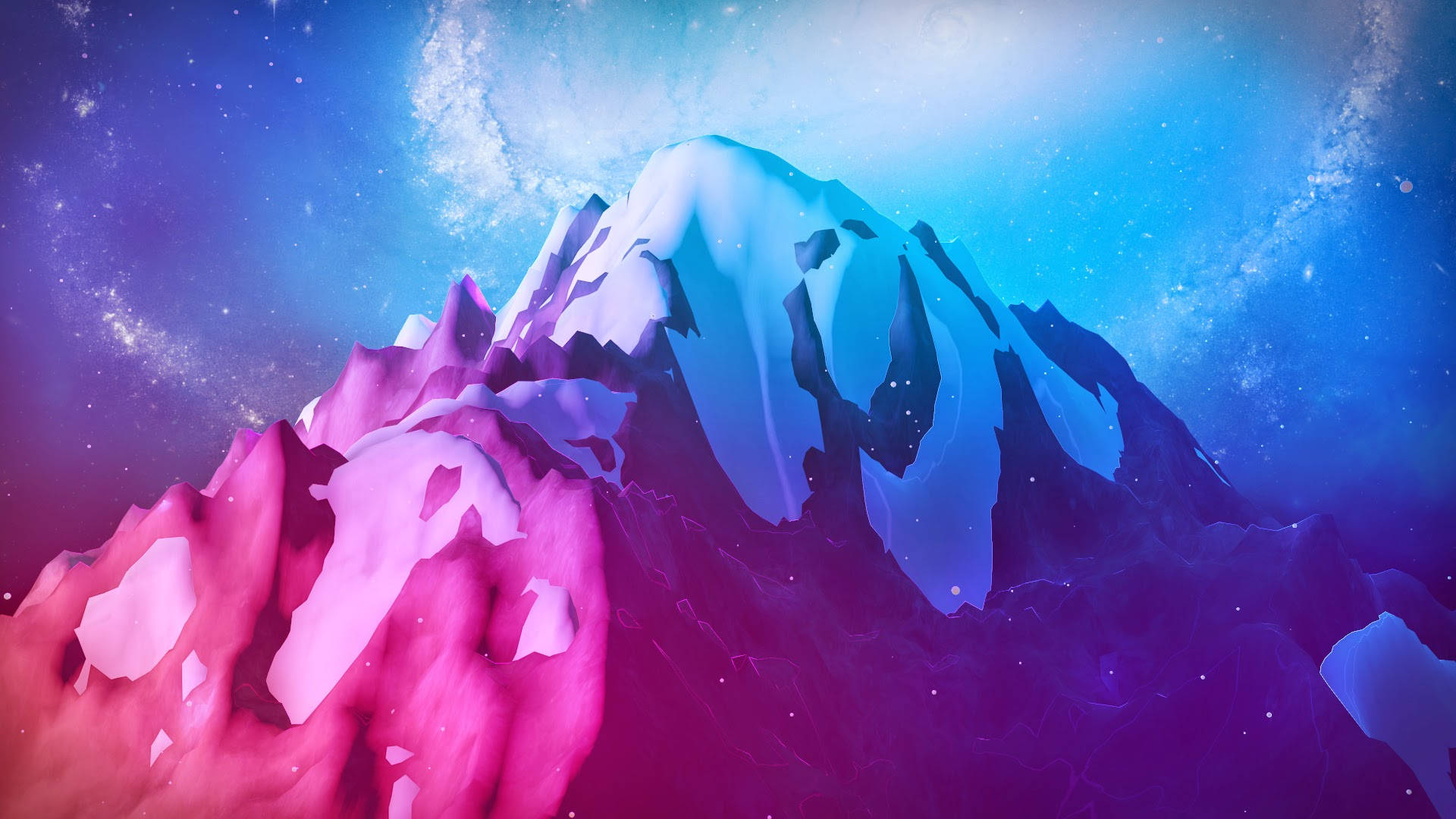 Purple Blue Mountain Adobe Photoshop Wallpaper