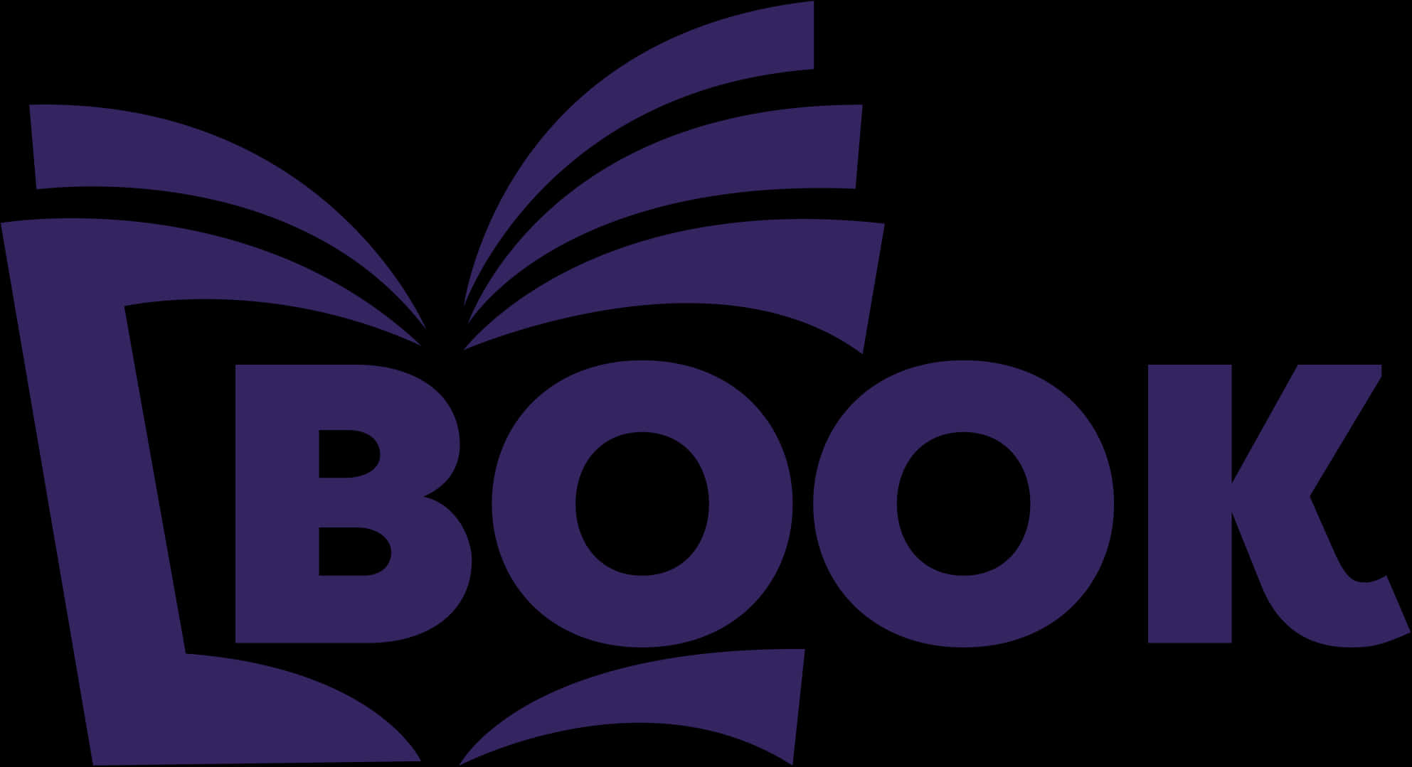 Purple Book Logo Graphic PNG