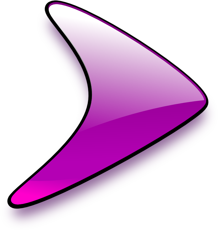 Purple Boomerang Graphic PNG