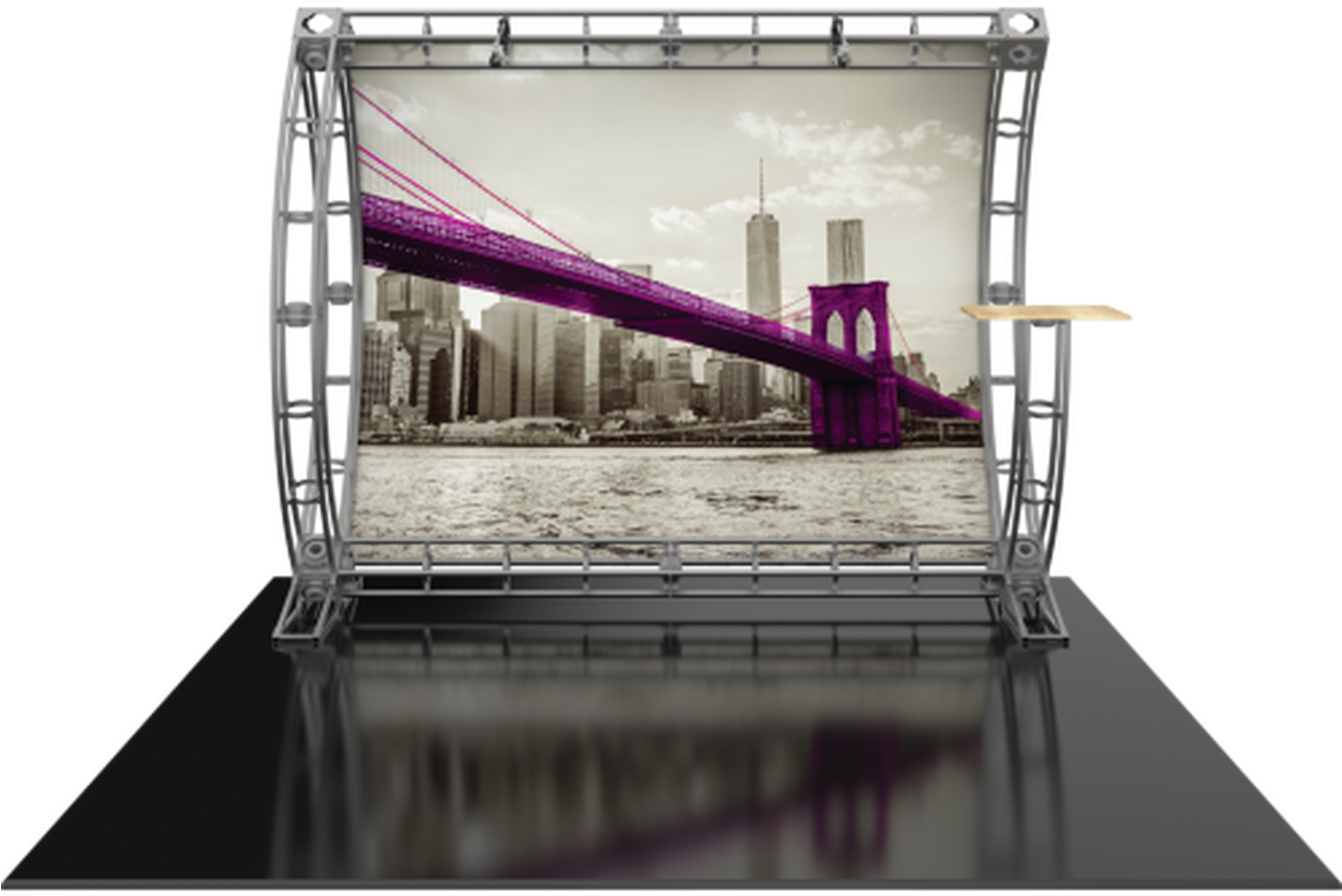Purple Bridge Artistic Display PNG