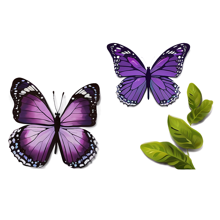 Download Purple Butterflies Png 29 | Wallpapers.com