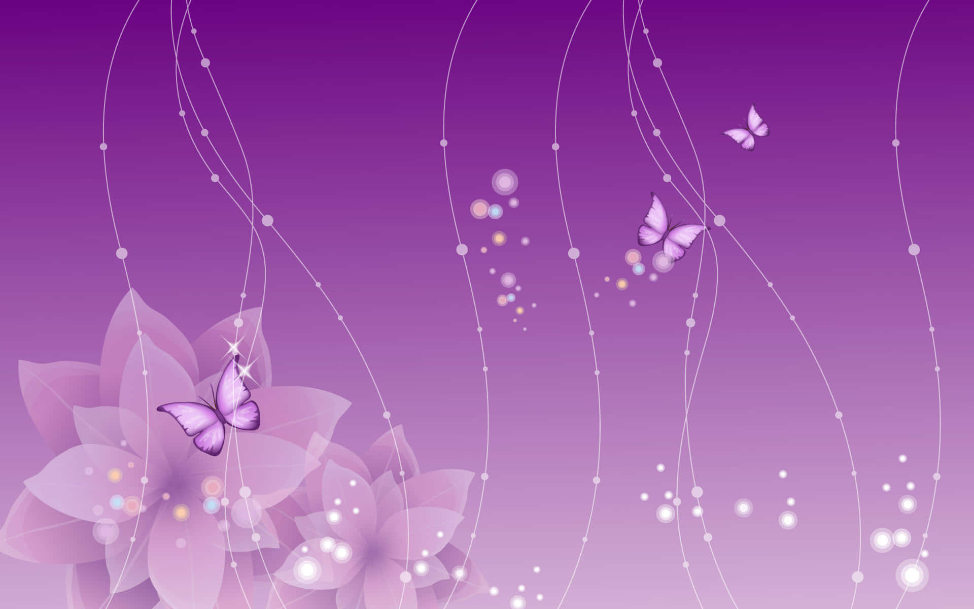 Purple Butterfly Background