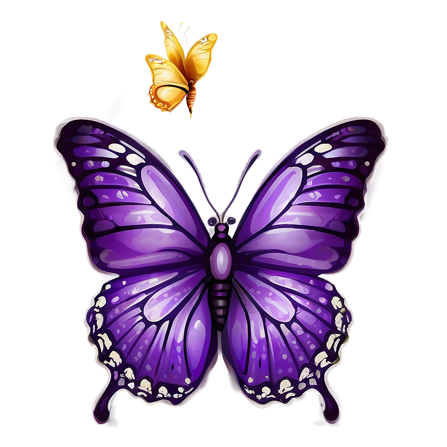 Purple Butterfly Clipart Png 05232024 PNG