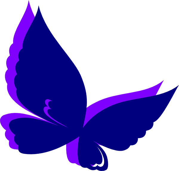 Purple Butterfly Graphic PNG