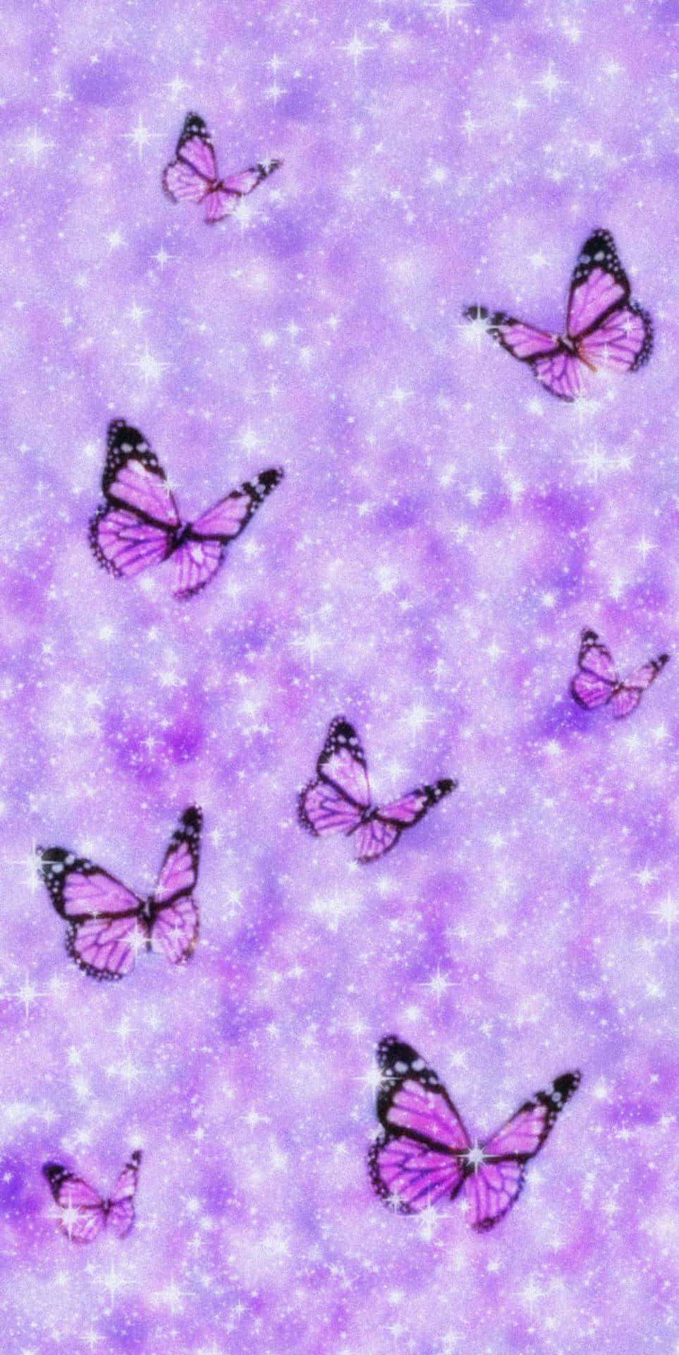 Lassensie Ihr Telefon Mit Diesem Lila Schmetterlings-iphone-hintergrund So Schön Wie Ein Schmetterling Sein. Wallpaper