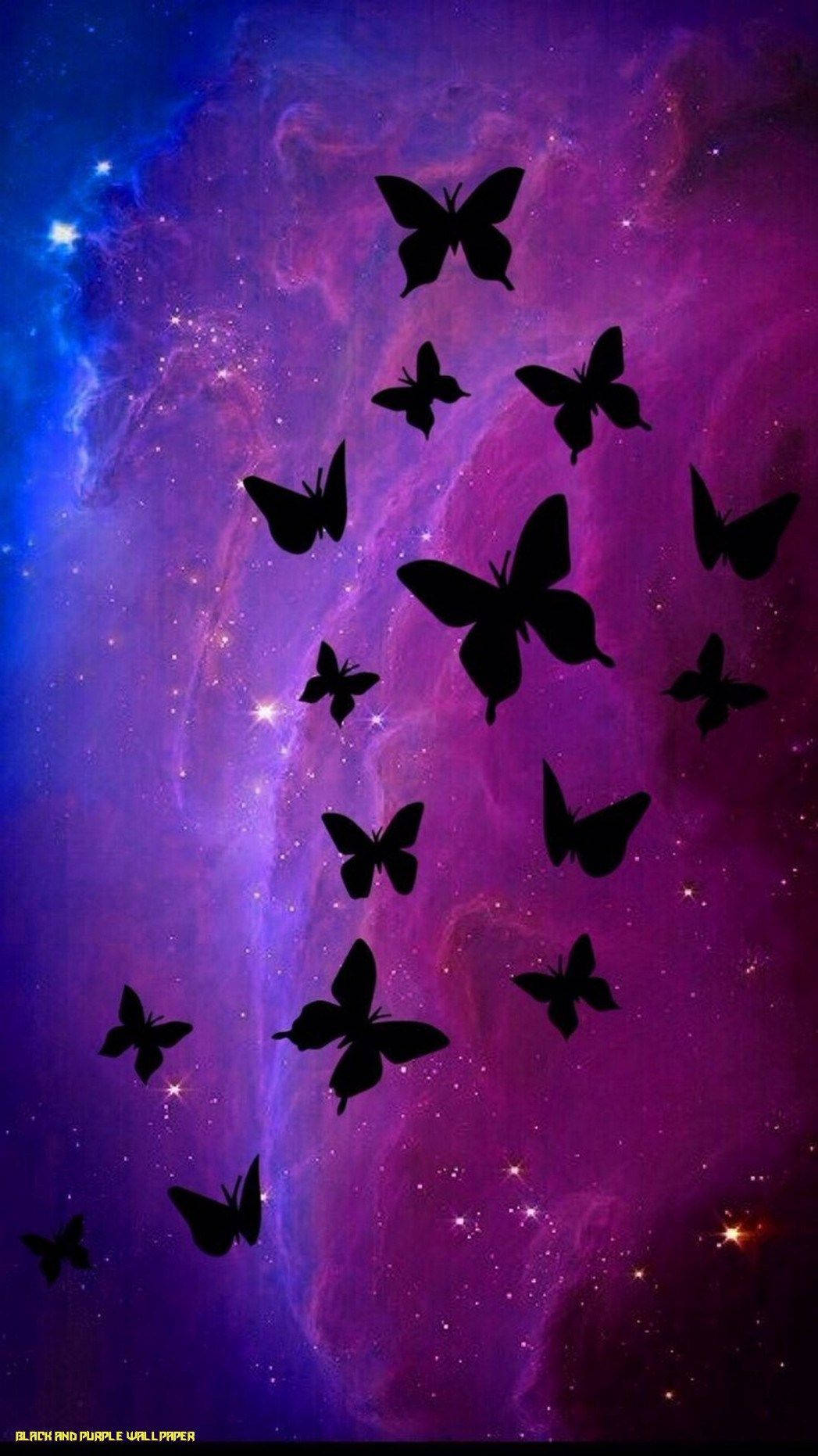 Purple Butterfly Iphone Background Wallpaper