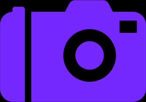 Purple Camera Logo Graphic PNG