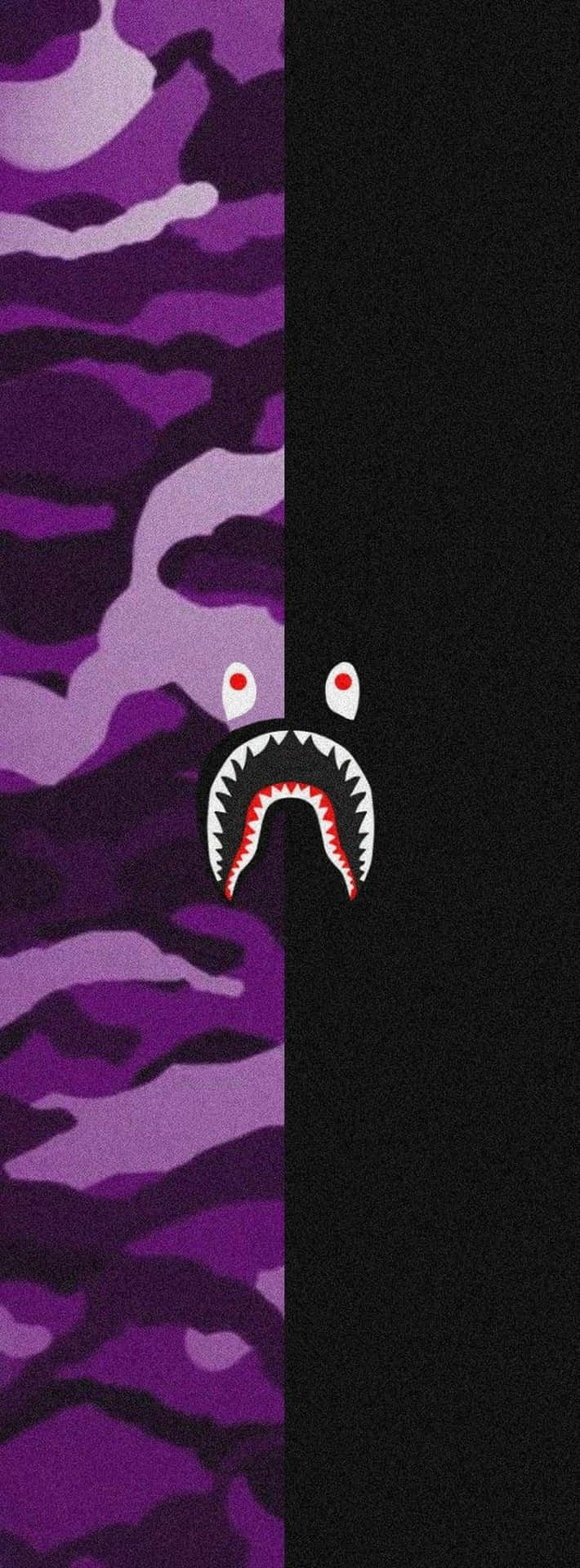 Wallpaper Hiu Bape Camo Ungu Wallpaper