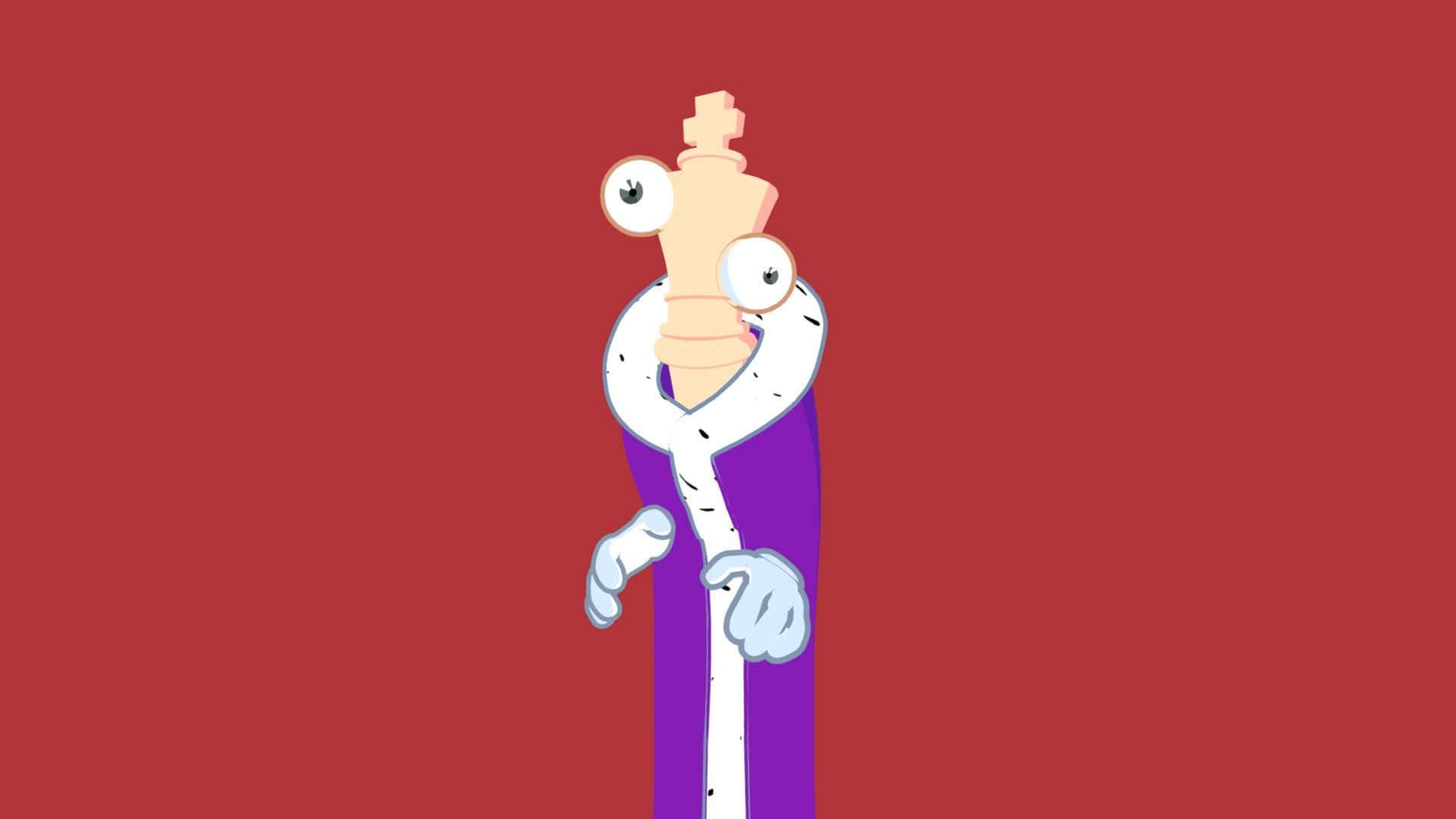 Purple Caped Cartoon Character Wallpaper