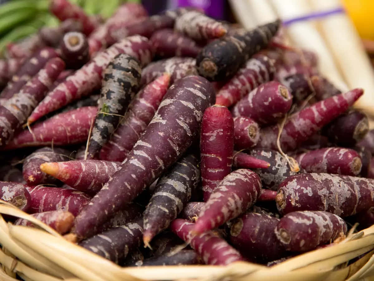 Purple Carrots, As Colorful As They Are Delicious Wallpaper