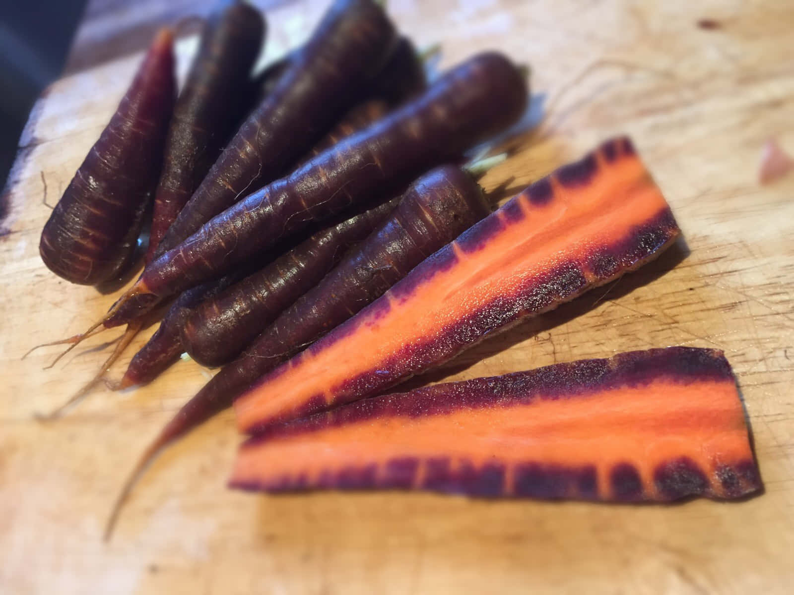 Delicious Purple Carrots Wallpaper