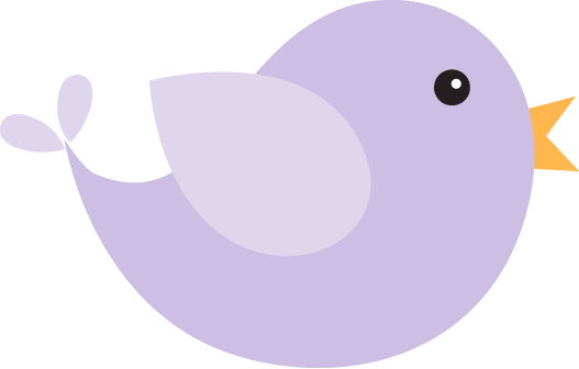 Purple Cartoon Bird Illustration PNG