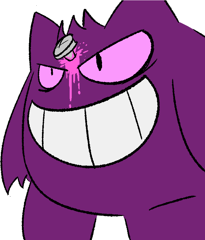 Purple Cartoon Character Smiling PNG