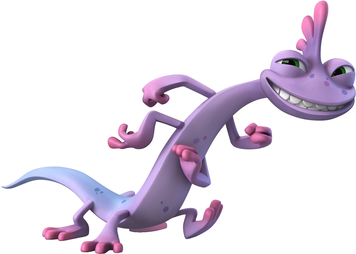 Purple Cartoon Monster Happy PNG