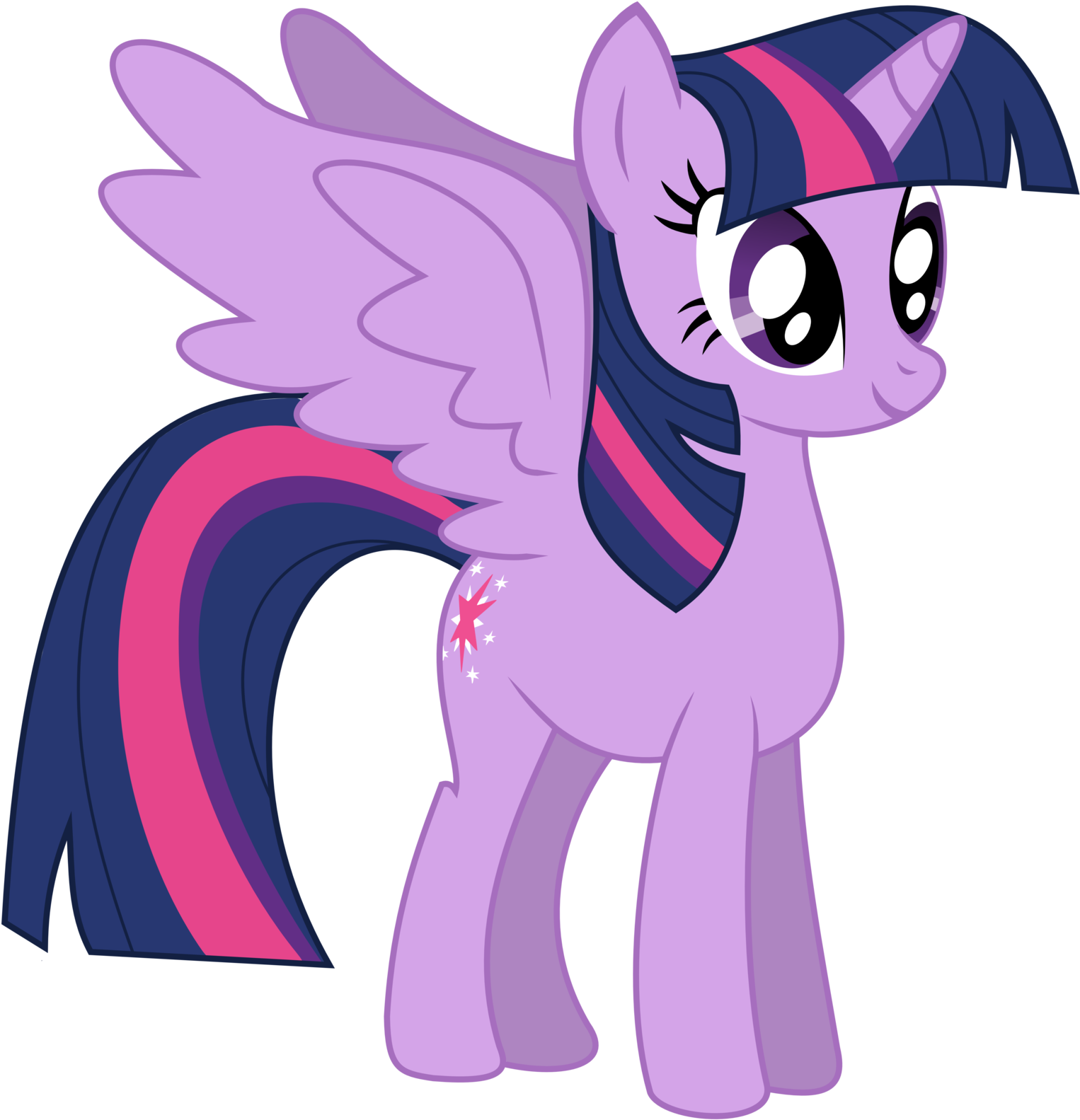 Purple Cartoon Princess Pony PNG