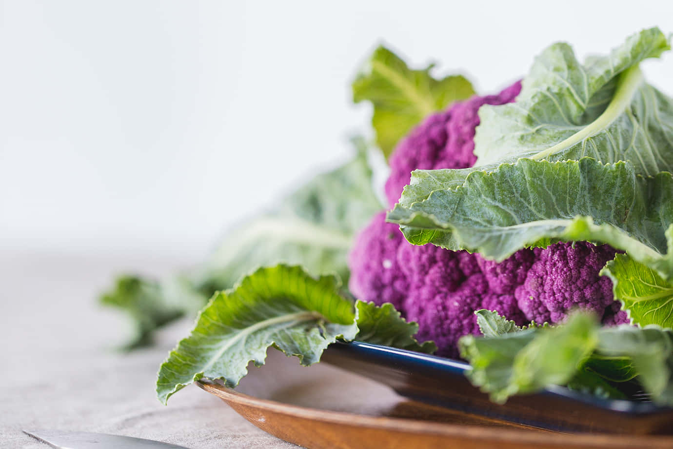 Freshly Harvested Purple Cauliflower Wallpaper