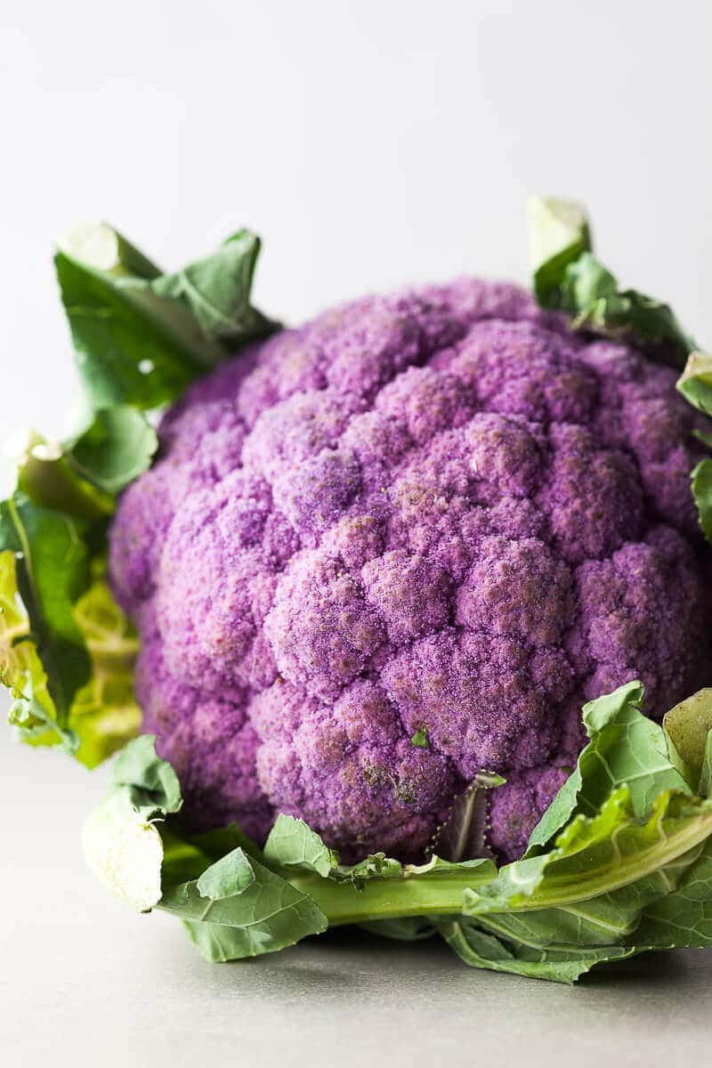 "A Delicious and Nutritious Purple Cauliflower" Wallpaper