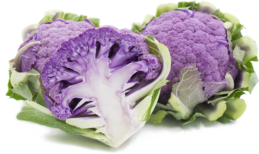 Purple Cauliflower Halves PNG
