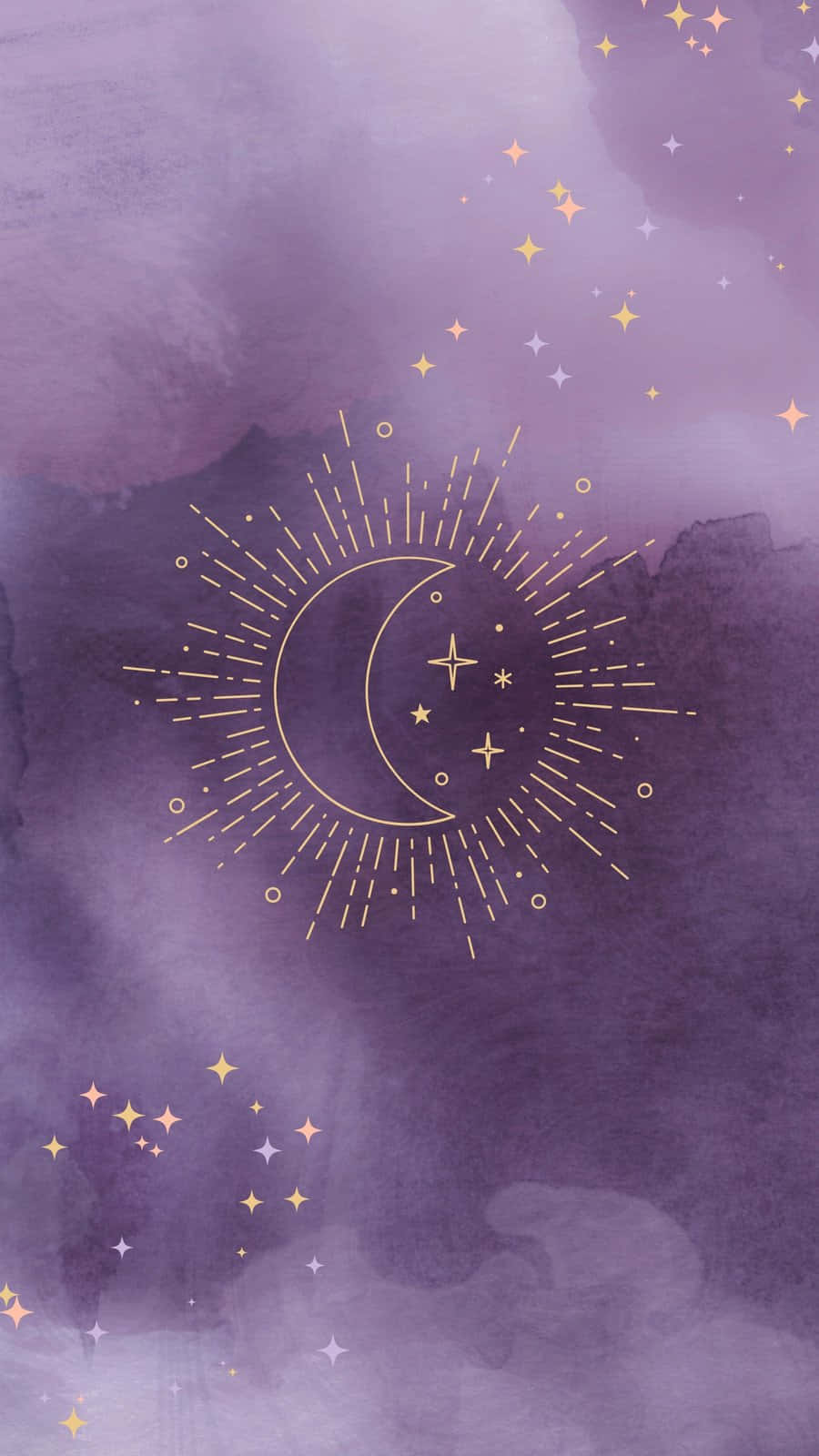 Purple Celestial Dreamscape Wallpaper