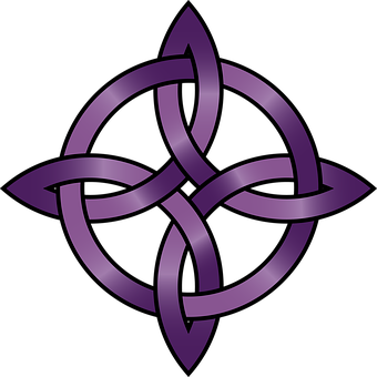 Purple Celtic Knot Vector Graphic PNG