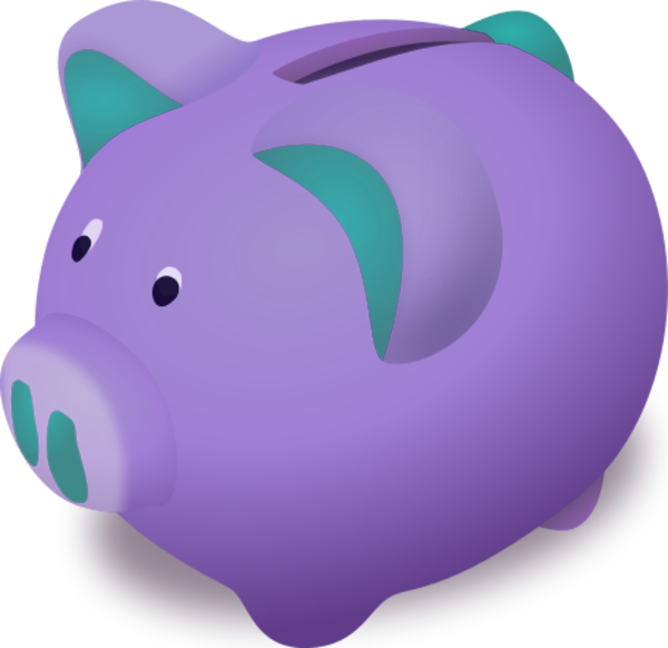 Download Purple Ceramic Piggy Bank | Wallpapers.com